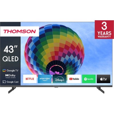 Телевізор Thomson Google TV 43" UHD QLED side feet 43QG4S14