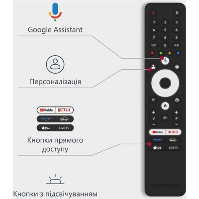 Телевізор Thomson Google TV 55" MiniLED UHD 55MG7C15