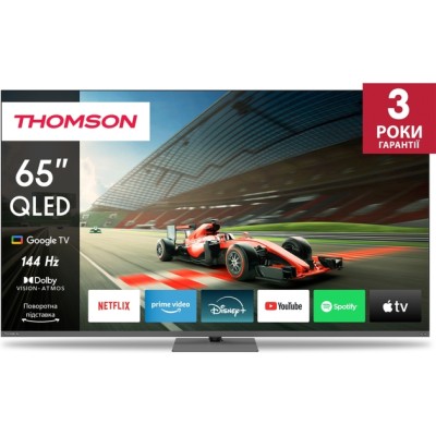 Телевізор Thomson Google TV 65" UHD QLED 144Hz 65QG7C04