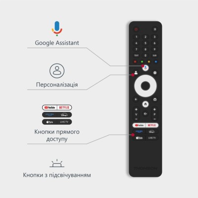 Телевізор Thomson Google TV 75" MiniLED UHD 75MG7C15