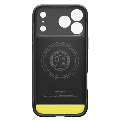 Чохол Spigen для iPhone 17 Pro, Rugged Armor MagFit, Matte Black