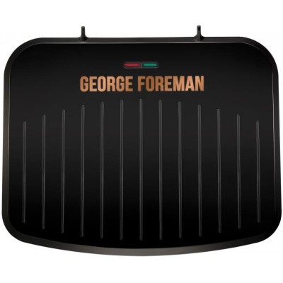 Гриль George Foreman притискний Fit Grill Copper Medium 1630Вт, темп. режимів-1, пластик, чорний (25811-56)