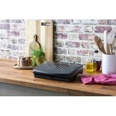 Гриль George Foreman притискний Fit Grill Copper Medium 1630Вт, темп. режимів-1, пластик, чорний (25811-56)