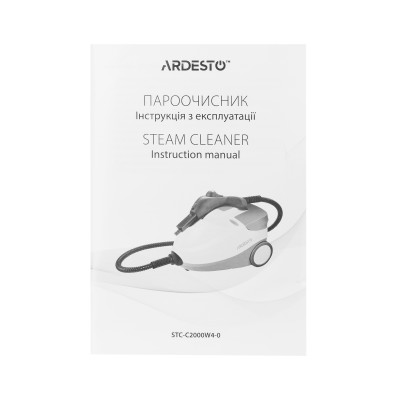 Пароочисник Ardesto, 2000Вт, 1500мл, 4Бар, білий+ синій (STC-C2000W4-0)
