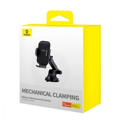 Автомобiльний тримач Baseus UltraControl Go Series Clamp-Type (Suction Cup Version) (C40361600111-00) black