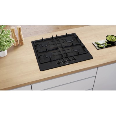 Варильна поверхня Bosch газова, 60см, чавун, чорний