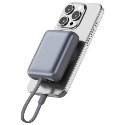 Зовнішній MagSafe Акумулятор Proove 10000mAh 22.5W Neutron (PBNE22022203) gray