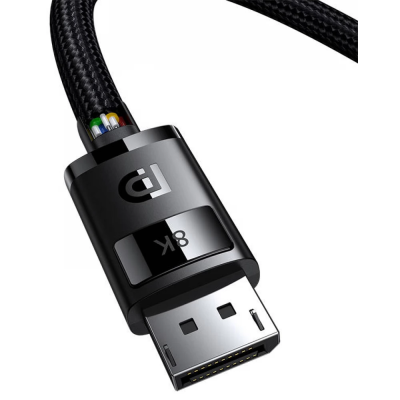 Кабель Baseus High Definition Series DP 8K to DP 8K (1,5m) (B00633706111-01) black