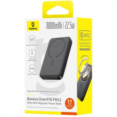Портативна Батарея Baseus 10000mAh 22.5W EnerFill Ultra-Mini (P1008210E213-00) White