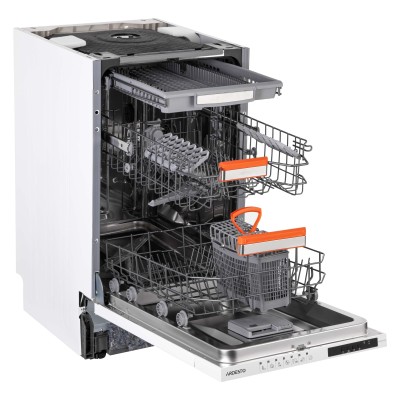 Посудомийна машина ARDESTO вбудовувана, 10компл., А++, 45см, дисплей, 3й кошик, білий (DWMB-V4573)