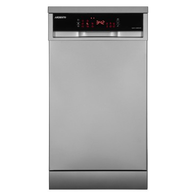 Посудомийна машина ARDESTO, 10компл., А++, 45см, дисплей, гігієн.обробка, сріблястий (DWMF-V458SMHDS)