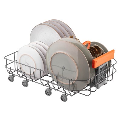 Посудомийна машина ARDESTO, 10компл., А++, 45см, дисплей, гігієн.обробка, сріблястий (DWMF-V458SMHDS)