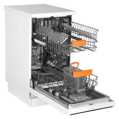Посудомийна машина ARDESTO, 10компл., А++, 45см, дисплей, обробка парою, білий (DWMF-V457STW)