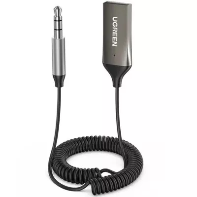 Bluetooth-ресівер UGREEN CM309 Bluetooth Car Receiver Aux with Mic (70601) Space Gray