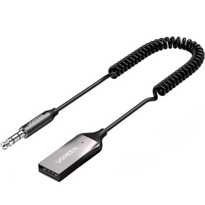 Bluetooth-ресівер UGREEN CM309 Bluetooth Car Receiver Aux with Mic (70601) Space Gray