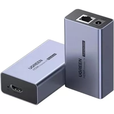Адаптер UGREEN CM609 HDMI Over Ethernet Extender 50m Gray (90811EU)