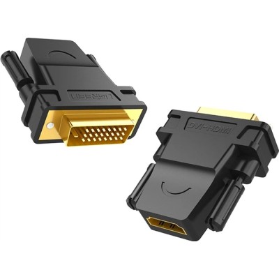 Адаптер UGREEN DVI 24+1 Male To HDMI Female Adapter Black (20124)