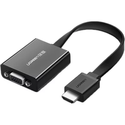 Адаптер UGREEN MM103 HDMI To VGA + 3.5mm + Micro-USB Power Port Converter (40248) Black