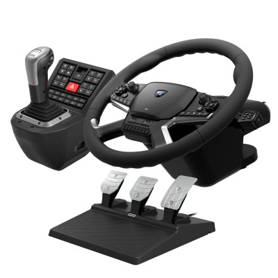 Кермо і педалі HORI Force Feedback Truck Control System для ПК