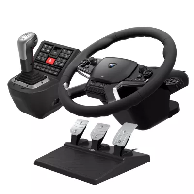 Кермо і педалі HORI Force Feedback Truck Control System для ПК