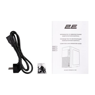 Корпус 2E Basis RD8603U-400 з БЖ 2E ATX400W, 1xUSB3.0, 2xUSB2.0, VGA 320мм, mATX, чорний (2E-RD8603U-400)