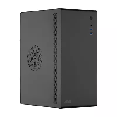 Корпус 2E Credo V200B-400 з БЖ 2E ATX400, 2xUSB3.0, 1x80мм, VGA 250мм, mATX, чорний (2E-V200B-400)