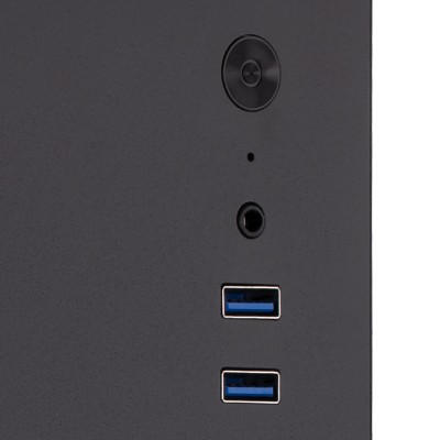 Корпус 2E Credo V200B-400 з БЖ 2E ATX400, 2xUSB3.0, 1x80мм, VGA 250мм, mATX, чорний (2E-V200B-400)