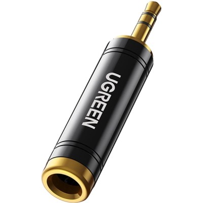 Перехідник UGREEN AV168 3.5mm Male To 6.35mm Female (60711) Black