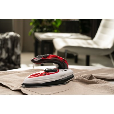 Праска Ardesto дорожня TI-S1200, 1000Вт, 70мл, паровий удар, постійна пара - 15гр, керам. підошва, біло-червоний