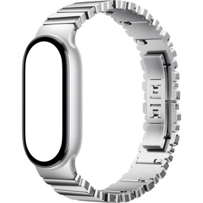 Ремінець Xiaomi до Band 10 Asymmetrical Metal Strap Срібний BHR07YHGL