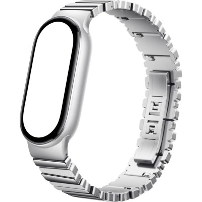 Ремінець Xiaomi до Band 10 Asymmetrical Metal Strap Срібний BHR07YHGL