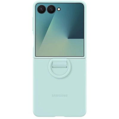 Чохол-накладка Samsung Flip 7 (F766) Silicone Ring Case EF-PF766TMEGUA Light Cyan