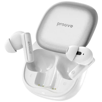 Бездротові навушники Proove NoLimit TWS with Hybrid ANC (APP) white/silver (TWNL0001AP26)
