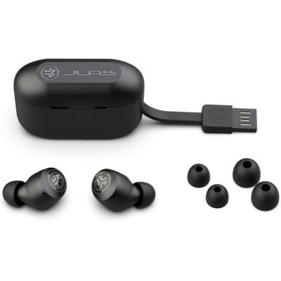 Навушники JLAB Go Air Pop True Wireless Earbuds (IEUEBGAIRPOPRBLK124) Black