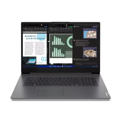 Ноутбук LENOVO V17-G4 17.3" FHD IPS AG, Intel i3-1315U, 16GB, F512GB, UMA, DOS, сірий (83A2001SRA)
