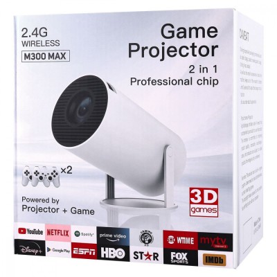 Портативний Ігровий Проектор M300Max white