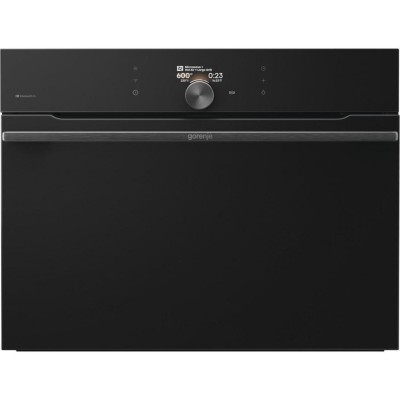 Духова шафа Gorenje електрична компактна, 50л, A+, дисплей, Wi-Fi, ф-ція мікрохвиль, чорний