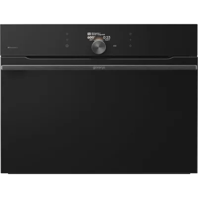 Духова шафа Gorenje електрична компактна, 50л, A+, дисплей, Wi-Fi, ф-ція мікрохвиль, чорний