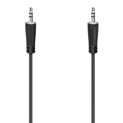 Кабель Hama jack 3.5(M) > jack 3.5(M), 3м, чорний (00205115)