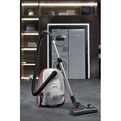 Пилосос Gorenje мішковий, 700Вт, 3л, HEPA, щітка Xpand Zone, телескоп, червоний (VCEA21GPLW)