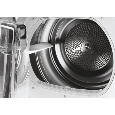 Сушильна машина Candy тепловий насос, 7кг, A++, 46,5см, дисплей, Wi-Fi + Bluetooth, люк сірий, білий (RP4H7A2TRE-S)