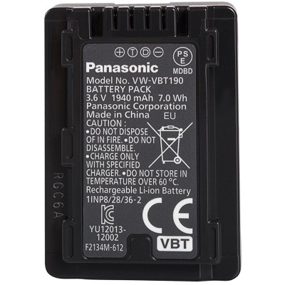 Акумулятор PanasonicVW-VBT190E-K відеокамер