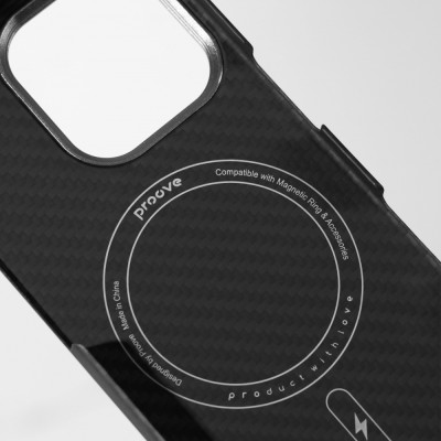 Чохол Proove Carbon Slim with Magnetic Ring iPhone 13 Pro glowrise