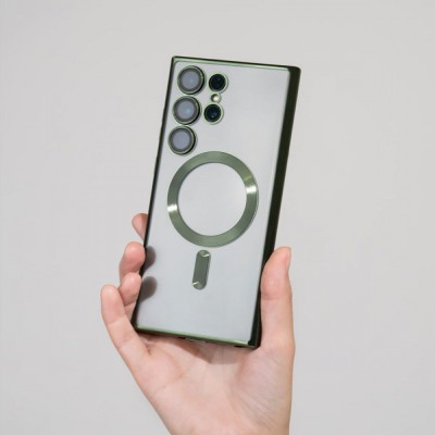 Чохол WAVE Metal Color Case with Magnetic Ring Samsung Galaxy S25 silver