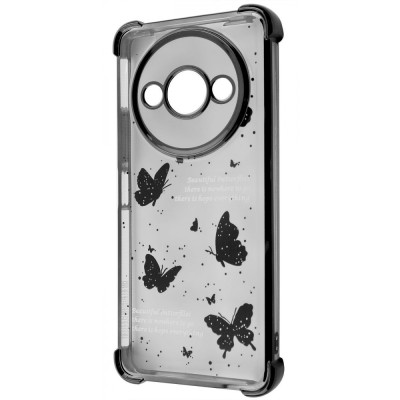 Чохол WAVE Winkie Xiaomi Redmi A3 black/butterfly