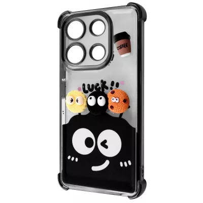 Чохол WAVE Winkie Xiaomi Redmi Note 13 Pro 4G/Poco M6 Pro 4G/Redmi Note 14s black/splash