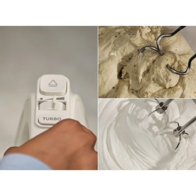 Міксер Electrolux ручний 500Вт, насадки-4, турборежим, білий (EHM4W)