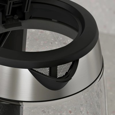 Електрочайник Electrolux 1.7л, Strix, скло, сріблясто-чорний (E4GK1-4GB)