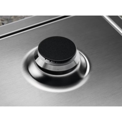 Варильна поверхня Electrolux газова, 60см, чавун, нерж (KGS6426SX)
