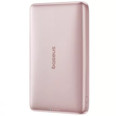 Зовнішній MagSafe Акумулятор Baseus 10000mAh 27W PicoGo Ultra-Slim Qi2 (E0027202) pink